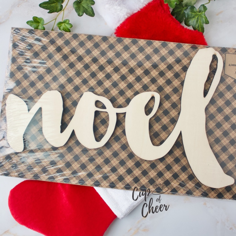 🌟2/$15 🎄Noel Wood Shape